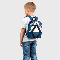 Детский рюкзак Геометрический молодежный узор с надписью Спорт, цвет: 3D-принт — фото 2