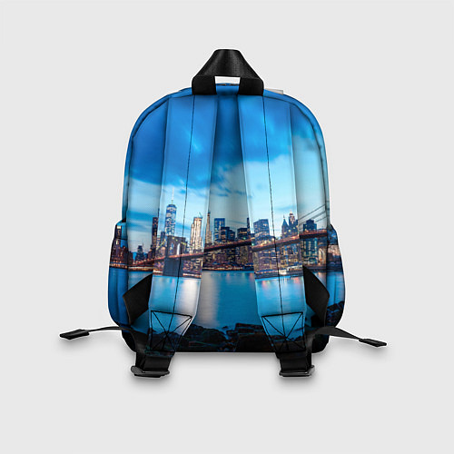 Детский рюкзак Закат в мегаполисе / 3D-принт – фото 2