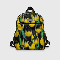 Детский рюкзак Цветы Желтые Тюльпаны, цвет: 3D-принт