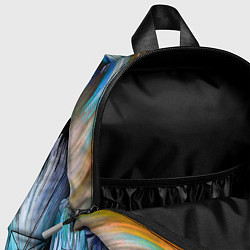 Детский рюкзак Абстрактная красочная композиция Полосы Abstract c, цвет: 3D-принт — фото 2