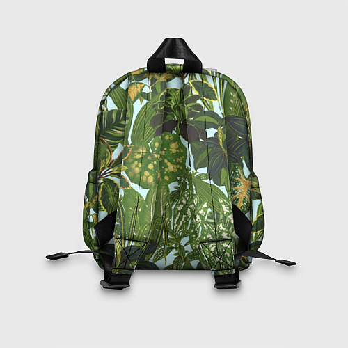 Детский рюкзак Зеленые Тропические Растения / 3D-принт – фото 2