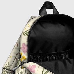 Детский рюкзак Цветы Нарисованные Дикие, цвет: 3D-принт — фото 2