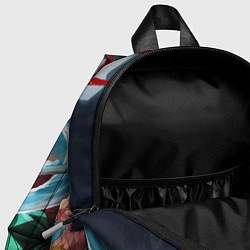 Детский рюкзак ТАНДЖИРО КЛИНОК, РАССЕКАЮЩИЙ ДЕМОНОВ DEMON SLAYER, цвет: 3D-принт — фото 2