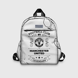Детский рюкзак Manchester United Football Club Number 1 Legendary, цвет: 3D-принт