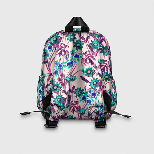 Детский рюкзак Цветы Летние Фиолетовые Рудбеки / 3D-принт – фото 2