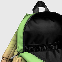 Детский рюкзак Градиент Фисташки Gradient, цвет: 3D-принт — фото 2