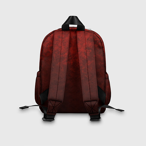 Детский рюкзак Мраморный красно-черный градиент / 3D-принт – фото 2