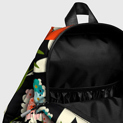 Детский рюкзак Яркие цветы на фоне тёмной летней ночи, цвет: 3D-принт — фото 2