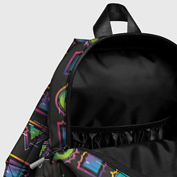 Детский рюкзак Геометрический яркий глитч, цвет: 3D-принт — фото 2