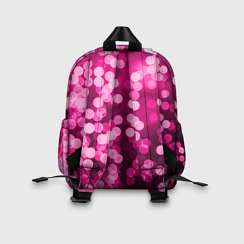 Детский рюкзак Розовые блестки / 3D-принт – фото 2
