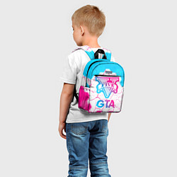 Детский рюкзак GTA Neon Gradient, цвет: 3D-принт — фото 2