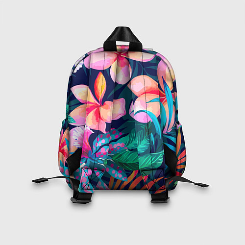 Детский рюкзак Яркие тропические цветы Лето / 3D-принт – фото 2