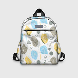 Детский рюкзак Разноцветные Многоугольники и Круги, цвет: 3D-принт