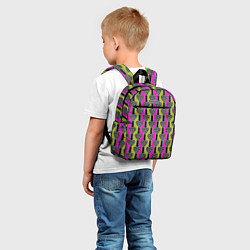 Детский рюкзак Striped multicolored pattern Сердце, цвет: 3D-принт — фото 2