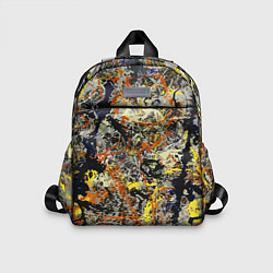 Детский рюкзак Авангардный экспрессивный паттерн Fashion trend, цвет: 3D-принт