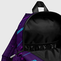 Детский рюкзак Символ Death Stranding в неоновых цветах на темном, цвет: 3D-принт — фото 2