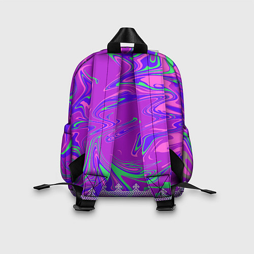 Детский рюкзак Славянская рубаха с разводами / 3D-принт – фото 2