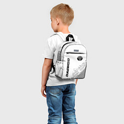 Детский рюкзак Daewoo Speed на светлом фоне со следами шин, цвет: 3D-принт — фото 2