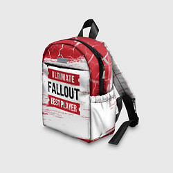 Детский рюкзак Fallout: красные таблички Best Player и Ultimate, цвет: 3D-принт — фото 2