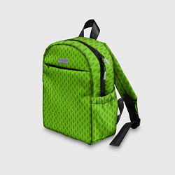 Детский рюкзак Зеленые ячейки текстура, цвет: 3D-принт — фото 2