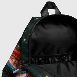 Детский рюкзак Космический взгляд совы, цвет: 3D-принт — фото 2
