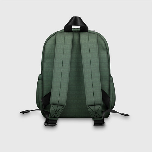 Детский рюкзак 1984 узор зелёный градиент / 3D-принт – фото 2