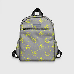 Детский рюкзак Банановый фейерверк на сером фоне
