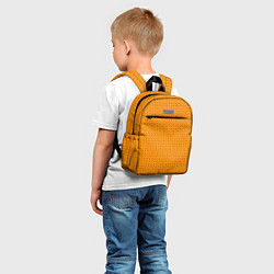 Детский рюкзак Оранжевые классические узоры, цвет: 3D-принт — фото 2