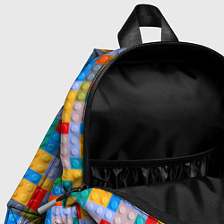 Детский рюкзак Конструктор мозаика, цвет: 3D-принт — фото 2