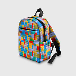 Детский рюкзак Конструктор мозаика, цвет: 3D-принт — фото 2