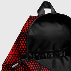 Детский рюкзак Красные неоновые соты, цвет: 3D-принт — фото 2