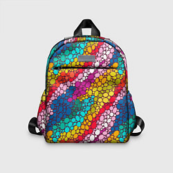 Детский рюкзак Абстракция - радужное настроение, цвет: 3D-принт