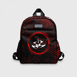 Детский рюкзак Символ Hitman и краска вокруг на темном фоне