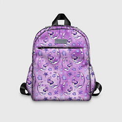 Детский рюкзак Танцующие русалки на фиолетовом, цвет: 3D-принт