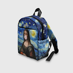Детский рюкзак Мона Лиза Приколы - Звездная ночь, цвет: 3D-принт — фото 2