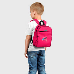 Детский рюкзак Розовый монстр, цвет: 3D-принт — фото 2