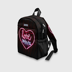 Детский рюкзак Неоновая любовь 24 часа, цвет: 3D-принт — фото 2