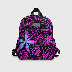 Детский рюкзак Purple flowers pattern, цвет: 3D-принт