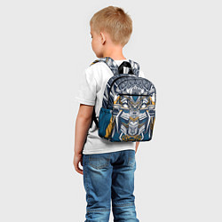 Детский рюкзак Узорный робот, цвет: 3D-принт — фото 2