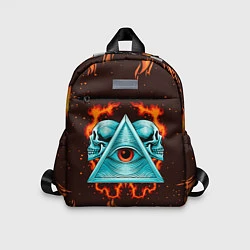 Детский рюкзак Всевидящее око Лучезарная дельта, цвет: 3D-принт