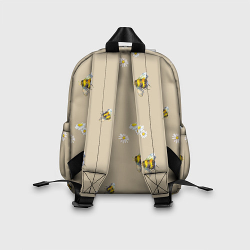 Детский рюкзак Цветы Ромашки и Пчёлы / 3D-принт – фото 2