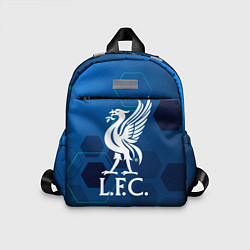 Детский рюкзак Liverpool шестиугольники абстракция, цвет: 3D-принт
