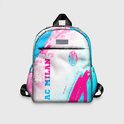 Детский рюкзак AC Milan neon gradient style: символ и надпись вер