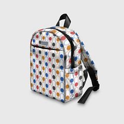 Детский рюкзак Узор из разноцветных суперэллипсов прямоугольников, цвет: 3D-принт — фото 2