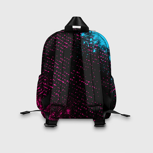 Детский рюкзак Porto - neon gradient: символ и надпись вертикальн / 3D-принт – фото 2