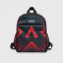 Детский рюкзак Красный символ Apex Legends на темном фоне со стре