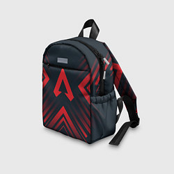 Детский рюкзак Красный символ Apex Legends на темном фоне со стре, цвет: 3D-принт — фото 2