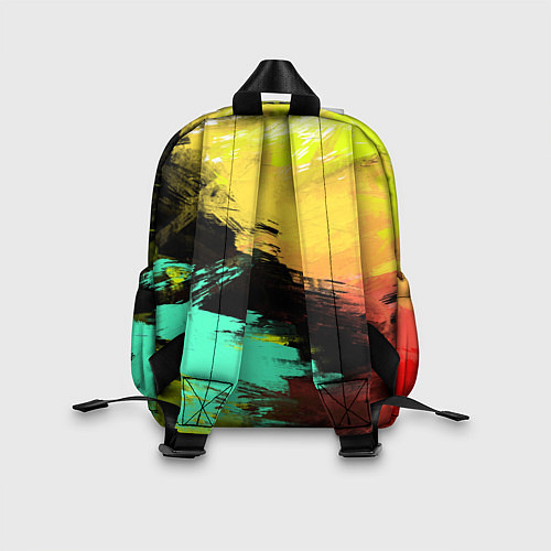Детский рюкзак Яркий красочный гранж / 3D-принт – фото 2