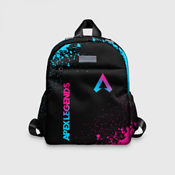 Детский рюкзак Apex Legends - neon gradient: символ и надпись вер, цвет: 3D-принт