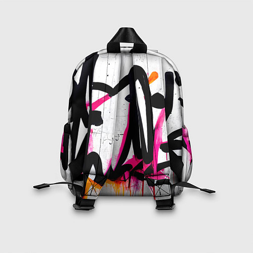 Детский рюкзак Крупные граффити узоры / 3D-принт – фото 2
